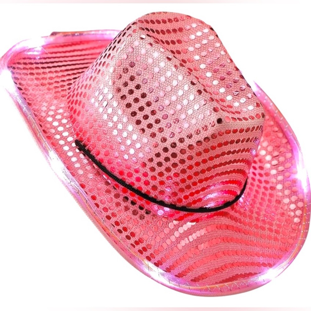 NWOT // Pink LED Cowboy Hat  ✨